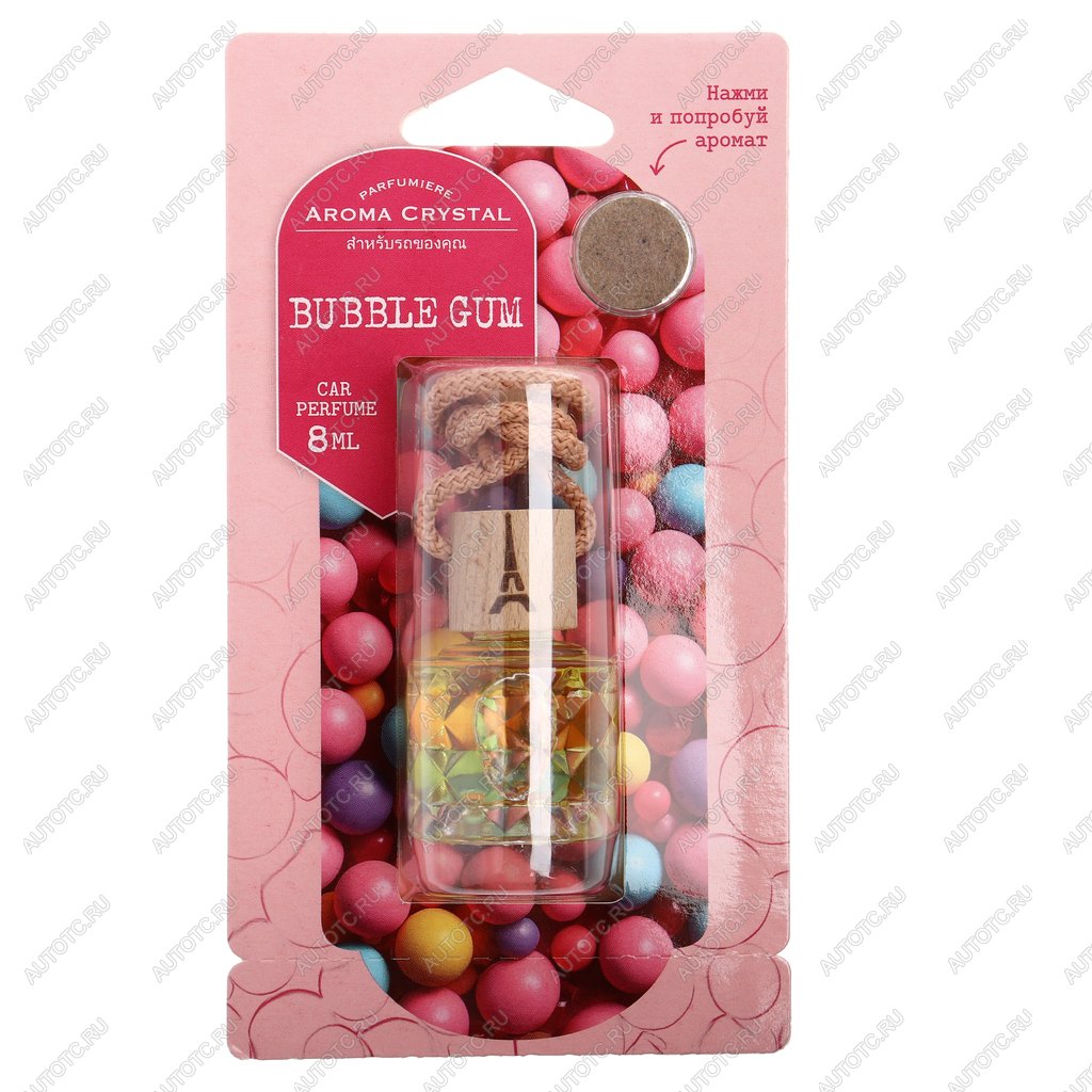 173 р. Ароматизатор подвесной жидкостный (bubble gum) с деревянной крышкой 8г Aroma Cristal FOUETTE FOUETTE crys-05  с доставкой в г. Кемерово