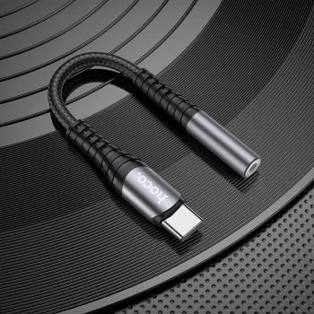 319 р. Переходник USB Type C на jack 3.5 черный HOCO HOCO ls33 черный  с доставкой в г. Кемерово. Увеличить фотографию 5