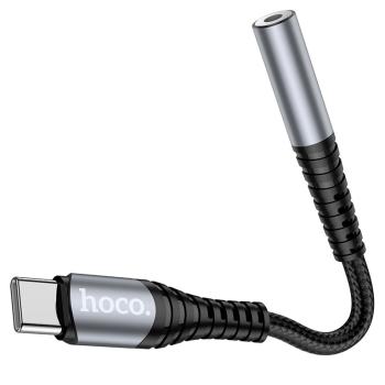 319 р. Переходник USB Type C на jack 3.5 черный HOCO HOCO ls33 черный  с доставкой в г. Кемерово. Увеличить фотографию 3