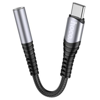 319 р. Переходник USB Type C на jack 3.5 черный HOCO HOCO ls33 черный  с доставкой в г. Кемерово. Увеличить фотографию 2