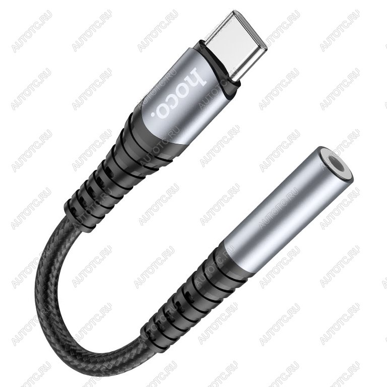 319 р. Переходник USB Type C на jack 3.5 черный HOCO HOCO ls33 черный  с доставкой в г. Кемерово