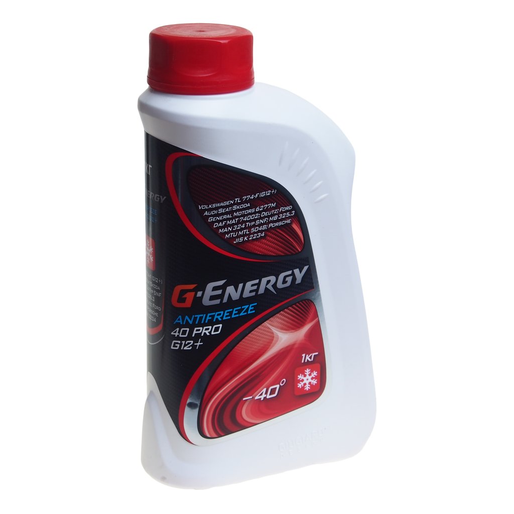 295 р. Антифриз красный -40C PRO 1кг G12+ G-ENERGY GAZPROMNEFT 002422210307  с доставкой в г. Кемерово