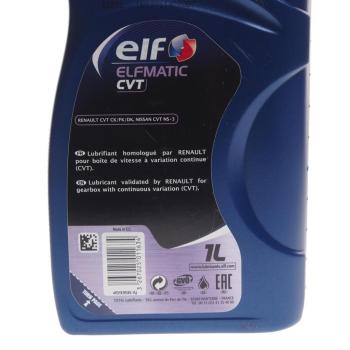 1 939 р. Масло трансмиссионное ELFMATIC CVT 1л ELF ELF 213876  с доставкой в г. Кемерово. Увеличить фотографию 2