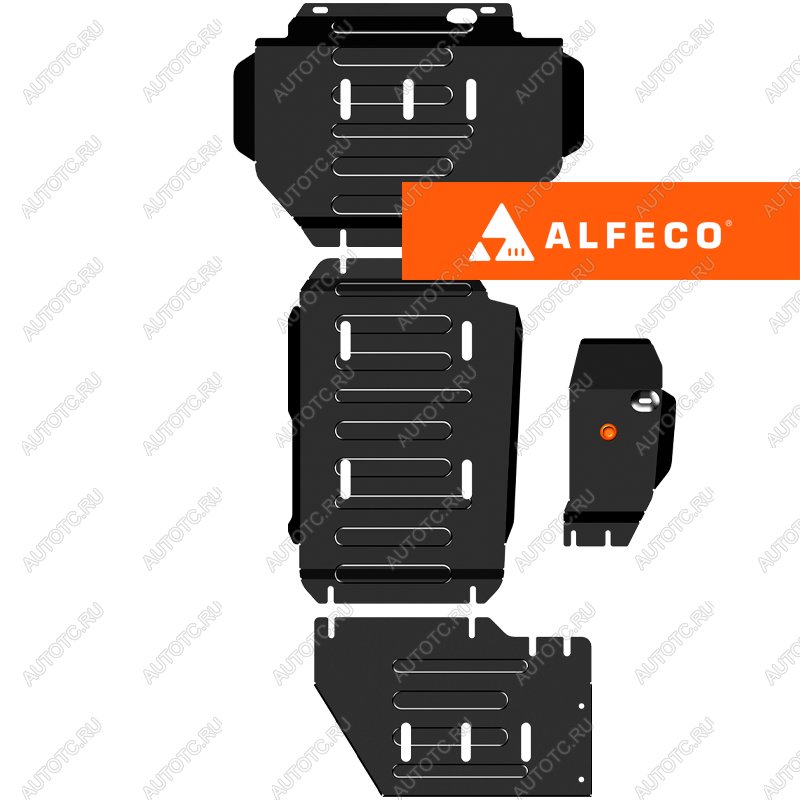 8 449 р. Комплект защиты (редуктор переднего моста, кпп и РК (4 части)) ALFECO  Haval H5 Pro (2023-2025) (сталь 2 мм)  с доставкой в г. Кемерово