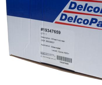 4 599 р. Ступица CHEVROLET Lacetti (03-),Epica (07-) колеса заднего DELCOPARTS DELCOPARTS 19347659  с доставкой в г. Кемерово. Увеличить фотографию 5