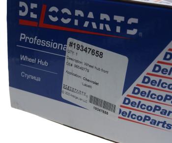 2 149 р. Ступица CHEVROLET Lacetti (03-) передняя DELCOPARTS DELCOPARTS 19347658  с доставкой в г. Кемерово. Увеличить фотографию 6