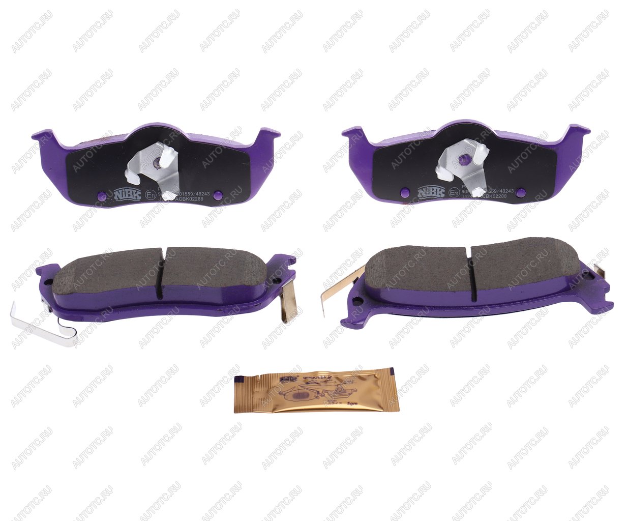 3 699 р. Колодки тормозные JEEP Grand Cherokee (05-) задние (4шт.) NIBK NIBK pn0429  с доставкой в г. Кемерово