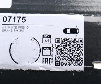 1 459 р. Колодки тормозные FORD Escort (98-) задние барабанные (4шт.) LPR LPR 07175  с доставкой в г. Кемерово. Увеличить фотографию 6