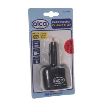 839 р. Разветвитель прикуривателя 2-х гнездовой + 1 USB 12V ALCA ALCA 510100  с доставкой в г. Кемерово. Увеличить фотографию 2