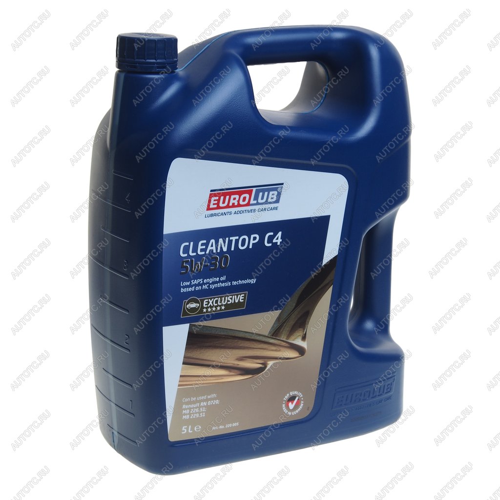 6 599 р. Масло моторное CLEANTEC C4 5W30 синт.5л EUROLUB EUROLUB 220005  с доставкой в г. Кемерово