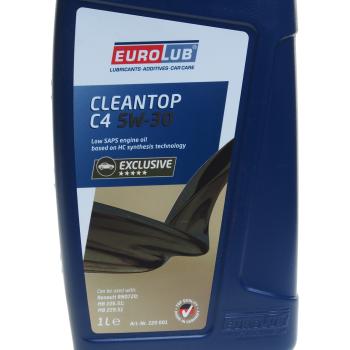 1 399 р. Масло моторное CLEANTEC C4 5W30 синт.1л EUROLUB EUROLUB 220001  с доставкой в г. Кемерово. Увеличить фотографию 2