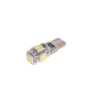 63 р. Лампа светодиодная 12V W5W T10 W2.1x9.5d 6000K 5 LED с обманкой CANbus MEGAPOW ER MEGAPOWER-AUTOMOTIVE 70214w  с доставкой в г. Кемерово. Увеличить фотографию 2