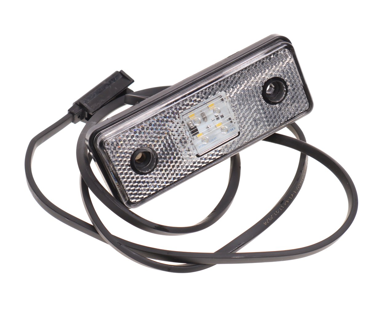 1 559 р. Фонарь габаритный LED белый передний, Click-in (кабель 1200мм) NO NAME a.3731.010-01.26  с доставкой в г. Кемерово