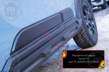 Передний правый молдинг на двери Русская Артель Haval H3 (2024-2025)