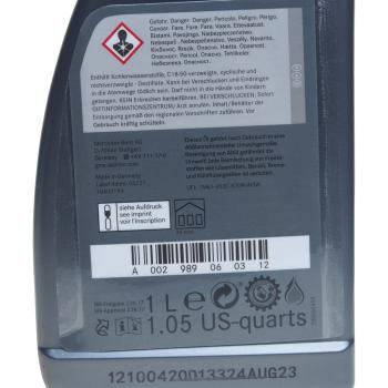 3 399 р. Масло трансмиссионное MERCEDES ATF 1л для АКПП (спецификация 236.17) OE MERCEDES a002989060312  с доставкой в г. Кемерово. Увеличить фотографию 3