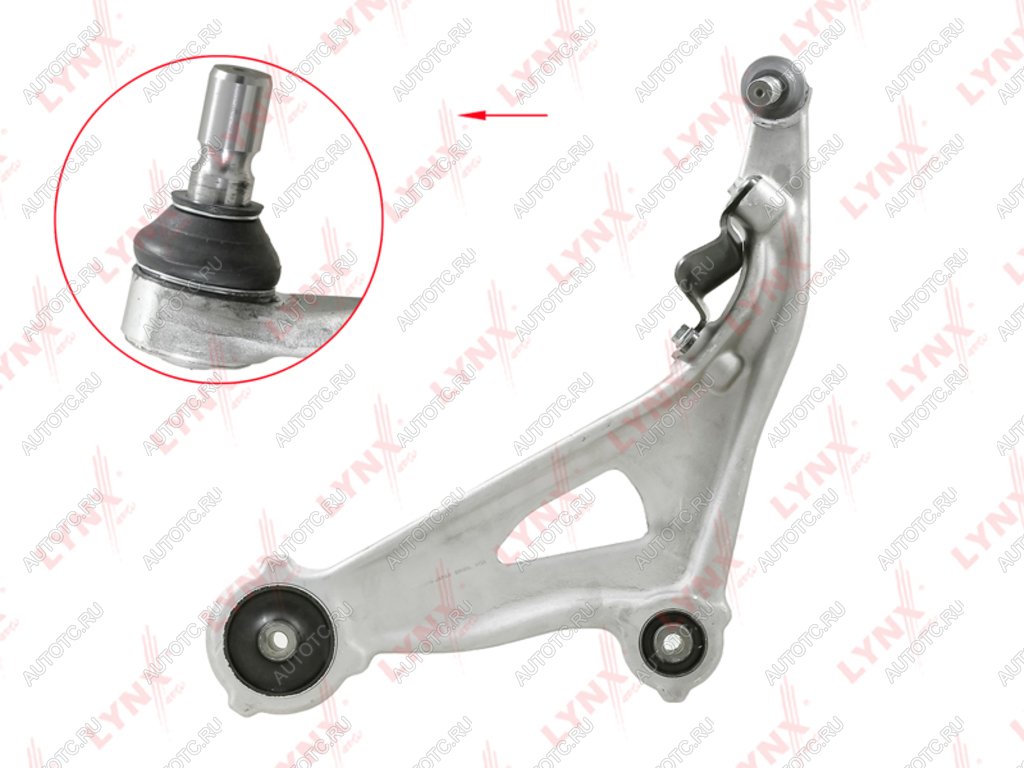 18 749 р. Рычаг подвески NISSAN Pathfinder (R52R) (14-) (2.53.5) передней левый LYNX LYNX b5163l  с доставкой в г. Кемерово