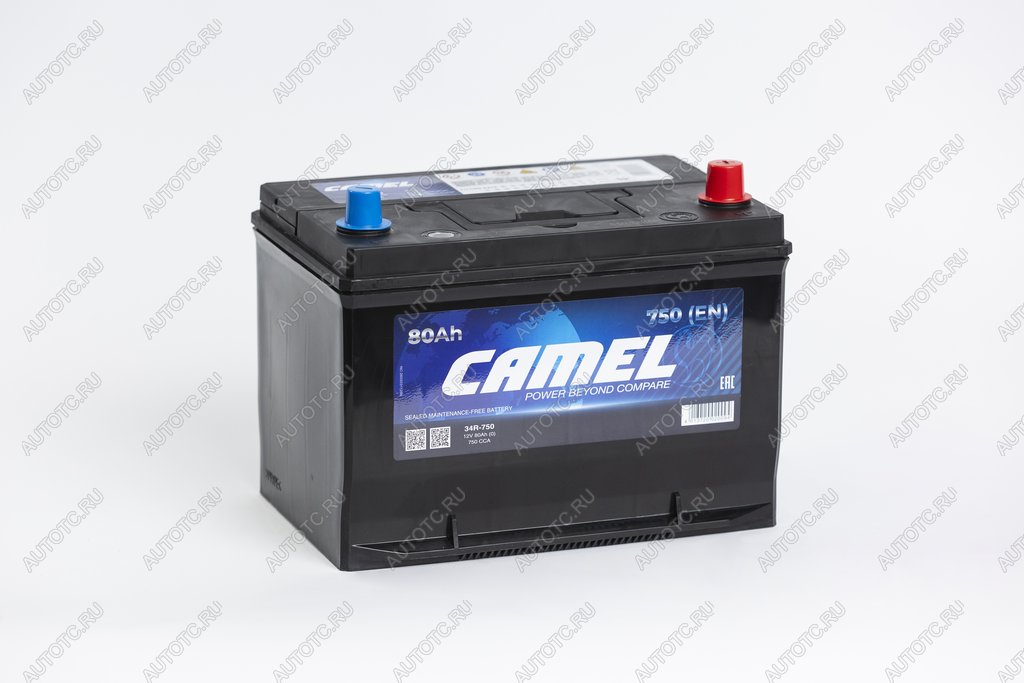 10 999 р. Аккумулятор CAMEL 80Ач обратная полярность CAMEL 6ст80(0) 34r-750  с доставкой в г. Кемерово