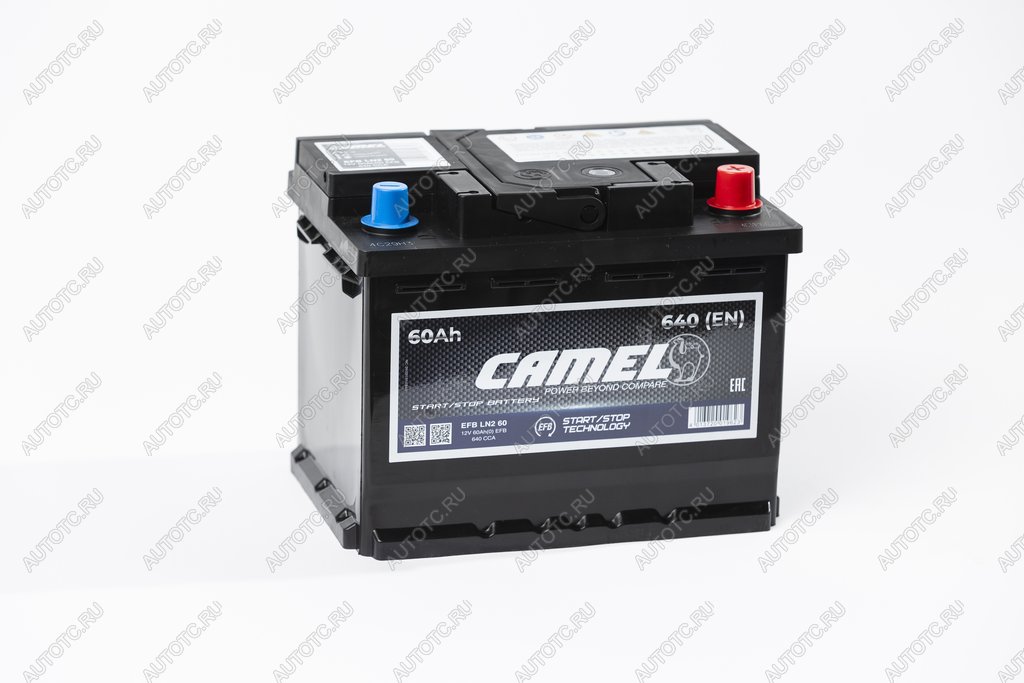 10 349 р. Аккумулятор CAMEL EFB 60Ач обратная полярность CAMEL 6ст60(0) l2 (efb ln2 60)  с доставкой в г. Кемерово