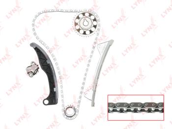 8 549 р. Комплект цепи ГРМ TOYOTA Yaris (05-) (1.0) (1 цепь+башмак натяж+успокоит+натяж+2 звезды) LYNX LYNX tk0034  с доставкой в г. Кемерово. Увеличить фотографию 1