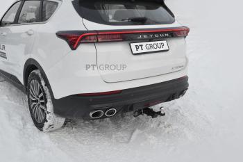 16 099 р. Фаркоп под съемный квадрат Petroil Tuning  Jetour X70 Plus (2023-2025)  с доставкой в г. Кемерово. Увеличить фотографию 3