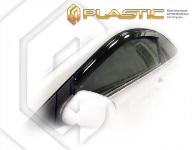 2 159 р. Дефлекторы дверей CA Plastic  Mazda Demio  2 DY (2002-2007) дорестайлинг, рестайлинг (Classic полупрозрачный)  с доставкой в г. Кемерово