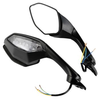 9 299 р. Зеркала для мотоцикла Yamaha YZF-R1 15-20, YZF-R6 17-20 с поворотниками КитайскиеЗапчасти пм-00019397  с доставкой в г. Кемерово. Увеличить фотографию 1