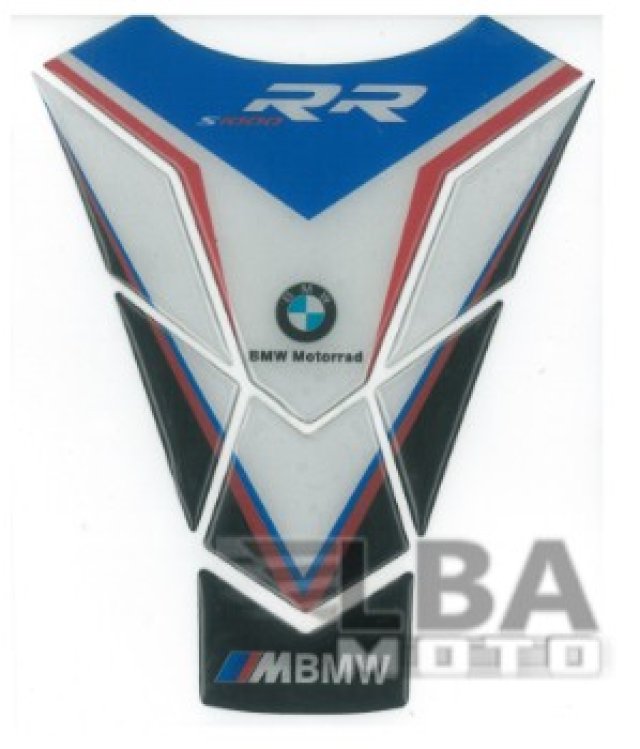 1 499 р. Наклейка на бак для мотоцикла BMW S1000RR Сине-Бело-Черная КитайскиеЗапчасти пм-00017159  с доставкой в г. Кемерово