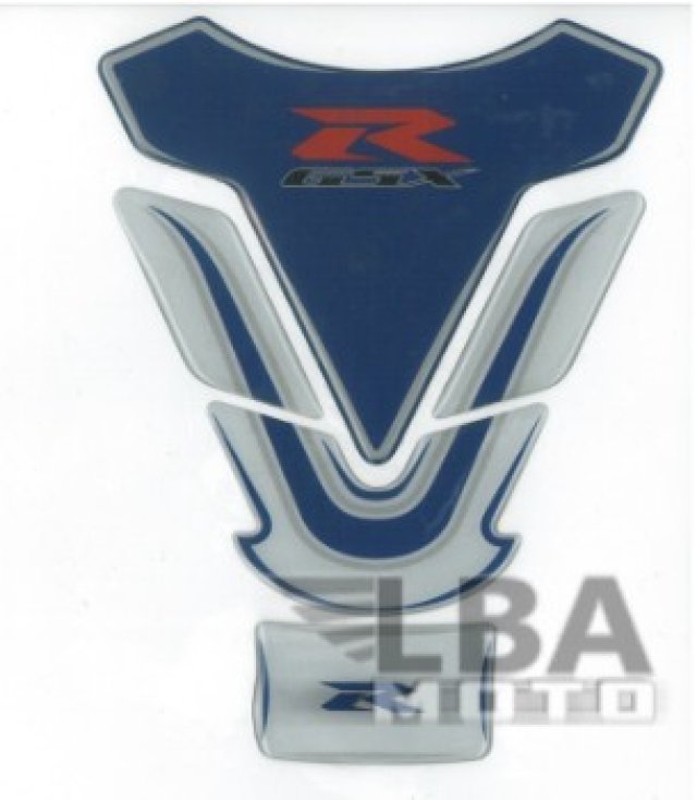 1 439 р. Наклейка на бак для мотоцикла Suzuki GSX-R Бело-Синяя КитайскиеЗапчасти пм-00017125  с доставкой в г. Кемерово