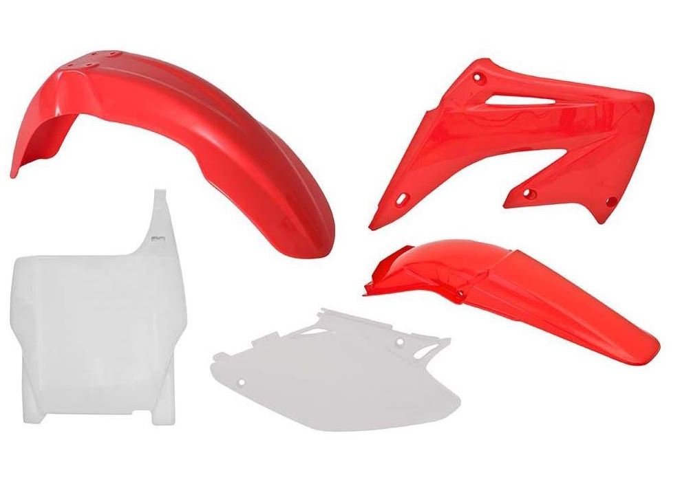 13 449 р. Комплект пластика R-Tech Honda CR125250 2004-2007 (R-KITCR0-OEM-503) красный-белый R-Tech r-kitcr0-oem-503  с доставкой в г. Кемерово