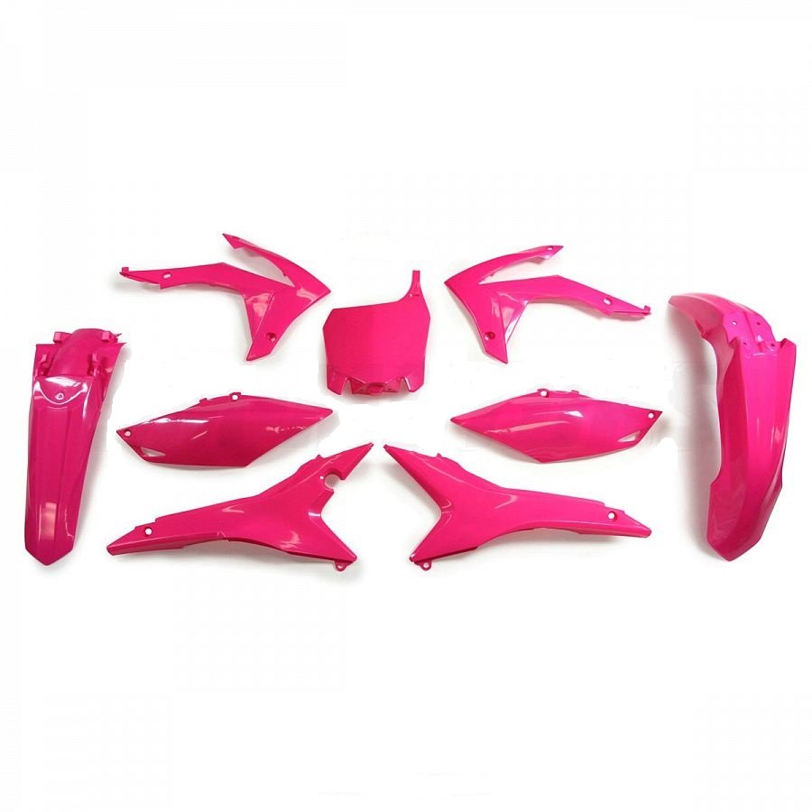 15 899 р. Комплект пластика R-Tech Honda CRF250R 14-17, CRF450R 13-16 (R-KITCRF-FU0-517) неоновый розовый R-Tech r-kitcrf-fu0-517  с доставкой в г. Кемерово