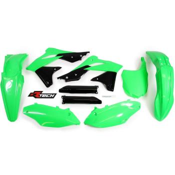 14 749 р. Комплект пластика R-Tech Kawasaki KX250F 13-16 (R-KITKXF-VF0-516) Зелено-Черный Neon R-Tech r-kitkxf-vf0-516  с доставкой в г. Кемерово. Увеличить фотографию 1
