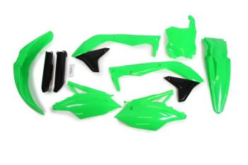 13 449 р. Комплект пластика R-Tech Kawasaki KX450F 16-18 (R-KITKXF-VF0-517) неоновый зеленый R-Tech r-kitkxf-vf0-517  с доставкой в г. Кемерово. Увеличить фотографию 1