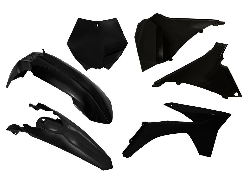 14 749 р. Комплект пластика R-Tech KTM SX 125150250 12,SXF 250350450 11-12 (R-KITKTM-NR0-509) Черный R-Tech r-kitktm-nr0-509  с доставкой в г. Кемерово