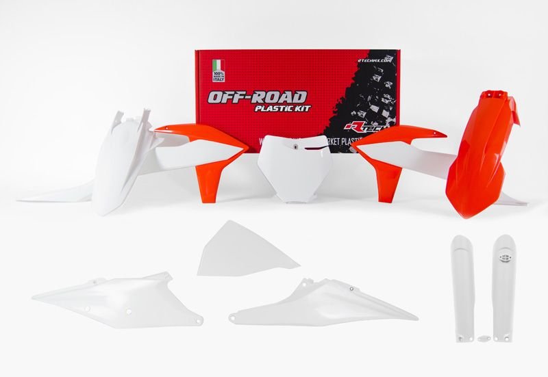 15 899 р. Комплект пластика R-Tech KTM SXSXF 19-22, XCXCF 19-22 (R-KITKTM-OEM-609) Бело-Карсный R-Tech r-kitktm-oem-609  с доставкой в г. Кемерово