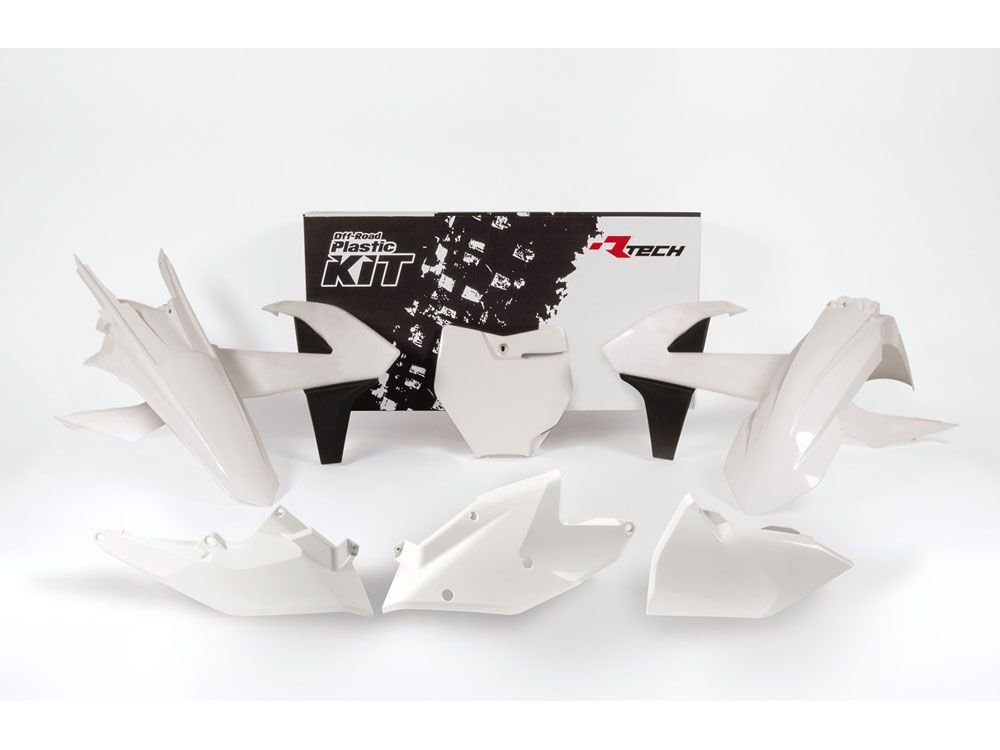 15 899 р. Комплект пластика R-Tech KTM SX125150 16-17,SX250 17, SXF250350450 16-17 (R-KITKTM-BN0-516) Белый R-Tech r-kitktm-bn0-516  с доставкой в г. Кемерово