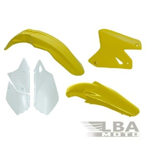 12 399 р. Комплект пластика R-Tech Suzuki DRZ400 00-09 (R-KITDRZ-OEM-411) желтыйбелый R-Tech r-kitdrz-oem-411  с доставкой в г. Кемерово
