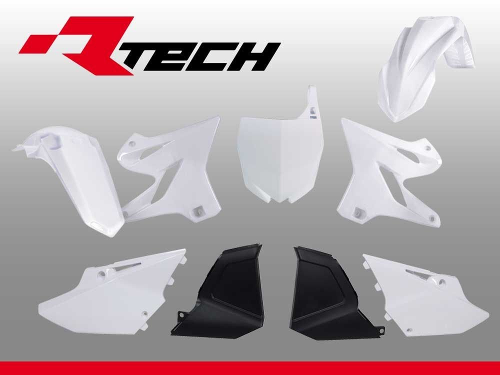 15 449 р. Комплект пластика R-Tech Yamaha YZ125-250X 02-21 (R-KITYZ0-BN0-000) бело-черный R-Tech r-kityz0-bn0-000  с доставкой в г. Кемерово
