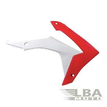 6 549 р. Обтекатели радиатора R-Tech Honda CRF250R 14-17, CRF450R 13-16 (R-CVCRFRSBN13) красныебелые R-Tech r-cvcrfrsbn13  с доставкой в г. Кемерово. Увеличить фотографию 1
