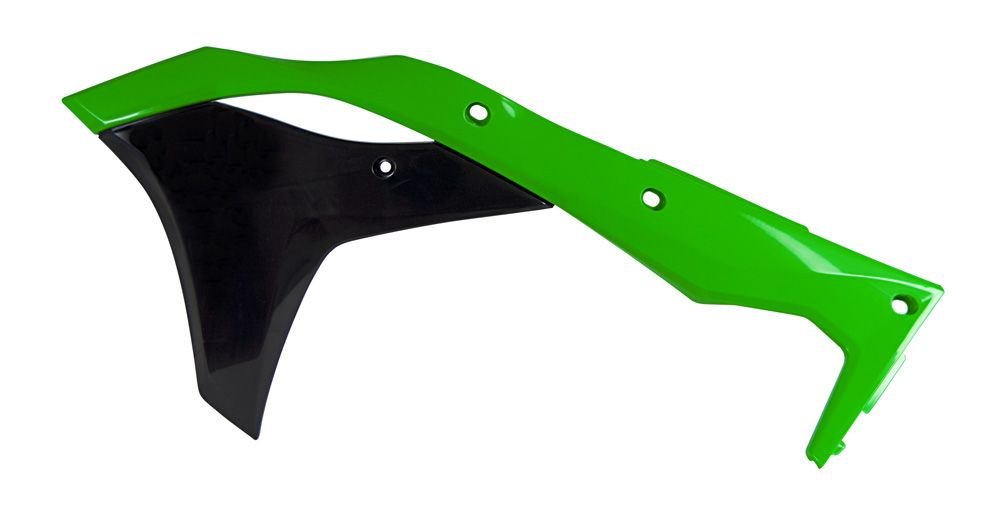7 999 р. Обтекатели радиатора R-Tech Kawasaki KX250F 17-20 (R-CVKXFVENR17) зеленыечерные R-Tech r-cvkxfvenr17  с доставкой в г. Кемерово