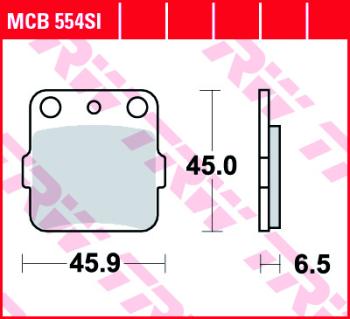 Тормозные колодки TRW MCB554SI TRW mcb554si