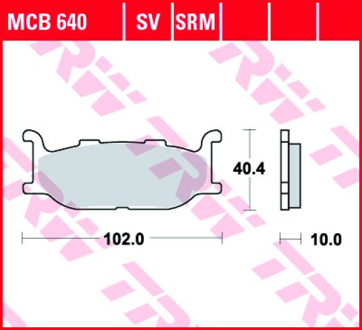 4 199 р. Тормозные колодки TRW MCB640SV TRW mcb640sv  с доставкой в г. Кемерово
