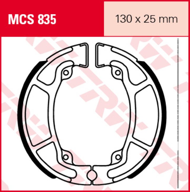 3 899 р. Тормозные колодки TRW MCS835 TRW mcs835  с доставкой в г. Кемерово