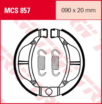 2 099 р. Тормозные колодки TRW MCS857 TRW mcs857  с доставкой в г. Кемерово. Увеличить фотографию 1