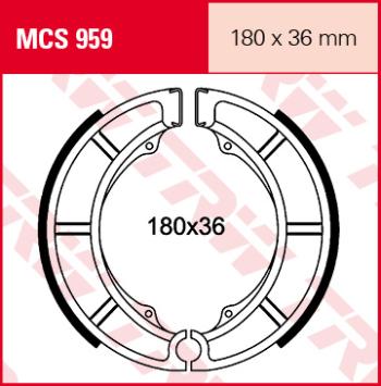 4 999 р. Тормозные колодки TRW MCS959 TRW mcs959  с доставкой в г. Кемерово. Увеличить фотографию 1