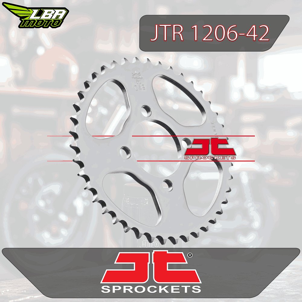 2 149 р. Звезда цепного привода JTR1206 42 DID JT jtr1206.42  с доставкой в г. Кемерово