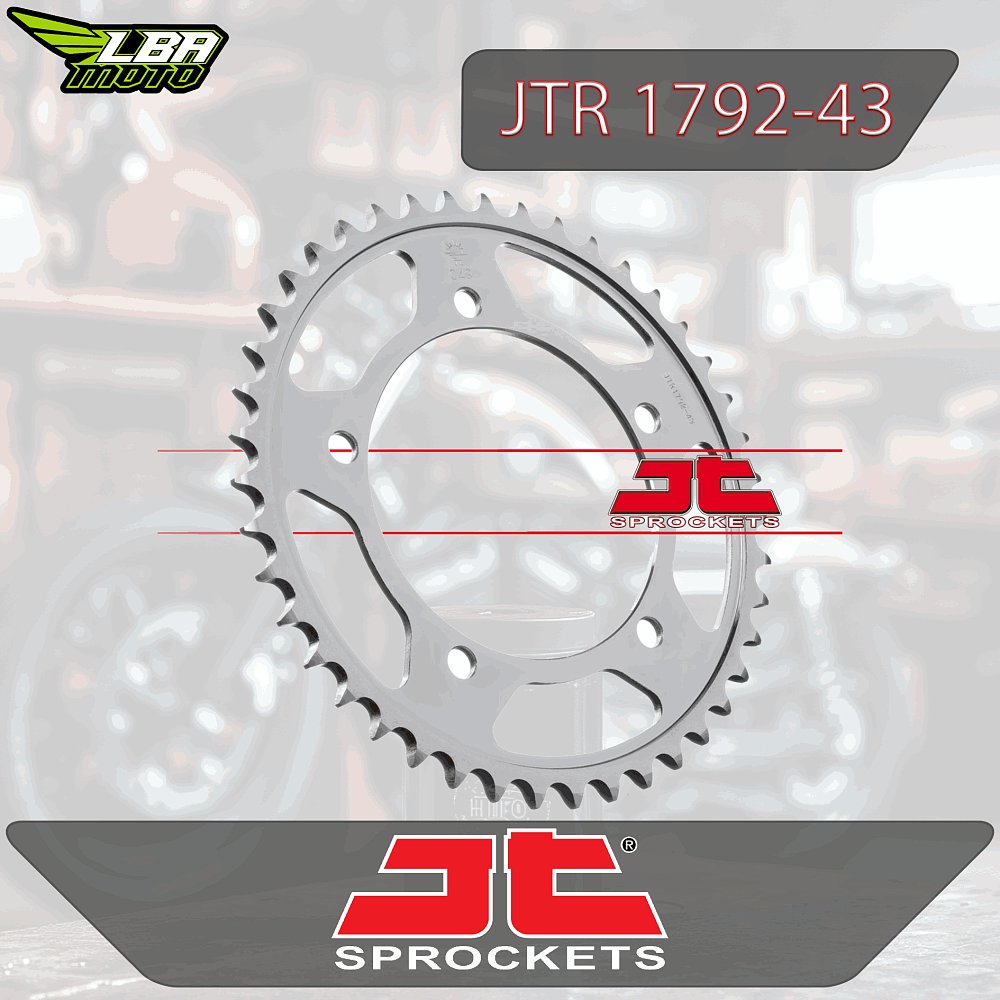 3 599 р. Звезда цепного привода JTR1792 43 DID JT jtr1792.43  с доставкой в г. Кемерово