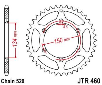 3 789 р. Звезда цепного привода JTR460 50sc DID JT jtr460.50sc  с доставкой в г. Кемерово. Увеличить фотографию 1