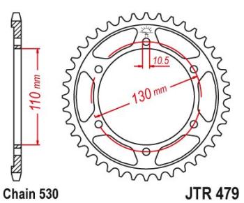 4 199 р. Звезда цепного привода JTR479 43 DID JT jtr479.43  с доставкой в г. Кемерово. Увеличить фотографию 1