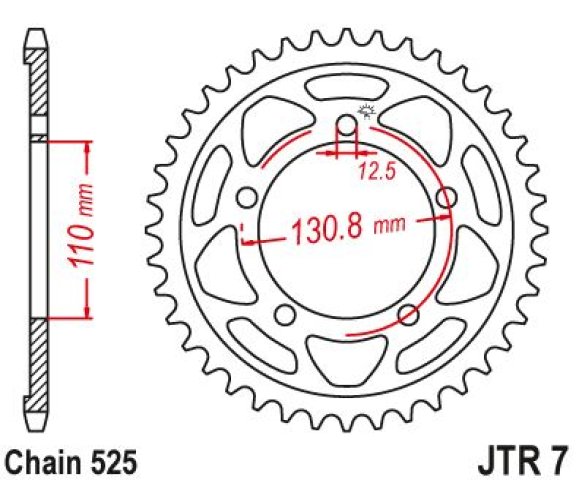 3 599 р. Звезда цепного привода JTR7 45 DID JT jtr7.45  с доставкой в г. Кемерово