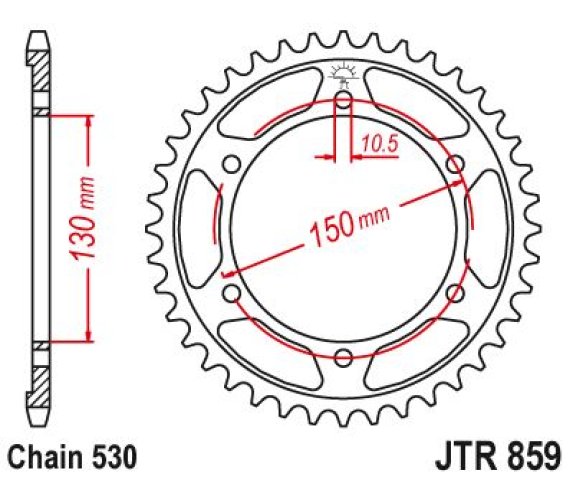 4 899 р. Звезда цепного привода JTR859 48 DID JT jtr859.48  с доставкой в г. Кемерово